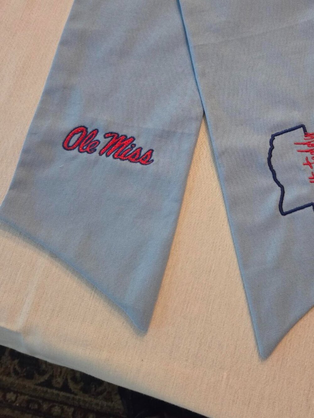 Ole Miss Powder Blue Wreath Sash--$30, plus shipping